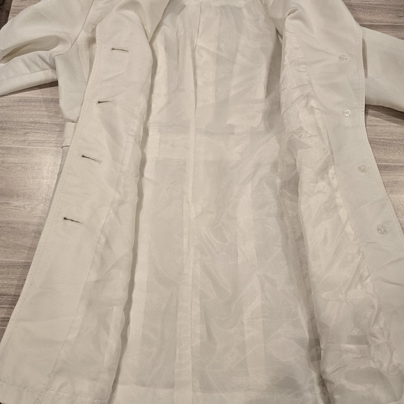 Giacca AGallery Co Lightweight Pleated Lined Jacket With Pockets Size S White. - Picture 7 of 15